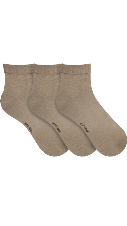 Lot de 3 paires de chaussettes courtes en bambou pour homme (16365)