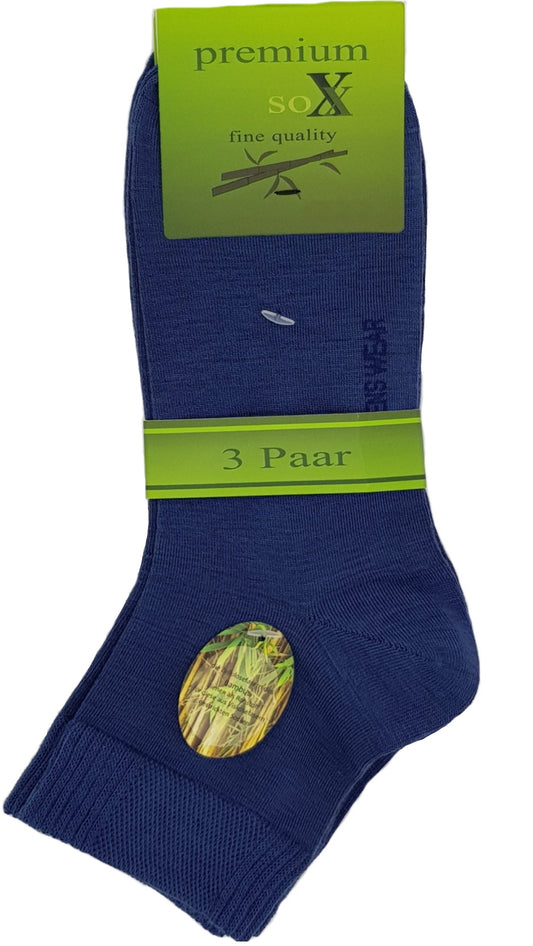 Bambus Herren Kurzschaftsocken 3 Paar (16365)