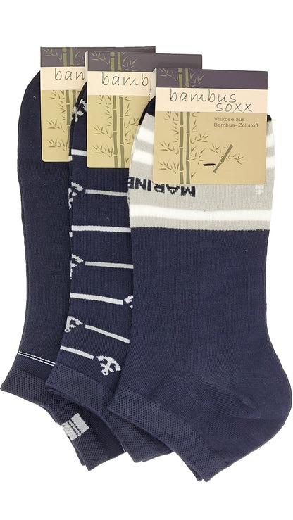 Lot de 3 paires de chaussettes de sport pour homme en bambou Maritime (16432)