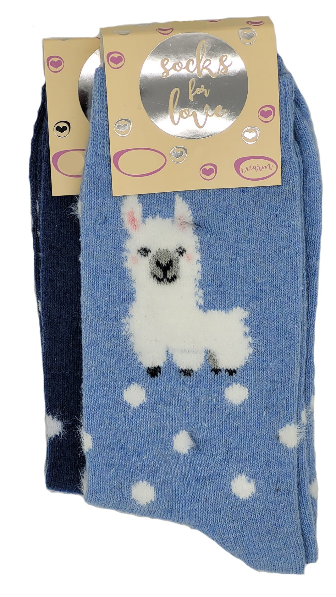 Dames wollen sokken pinguïn alpaca 2 paar maat 39-42 (37724)