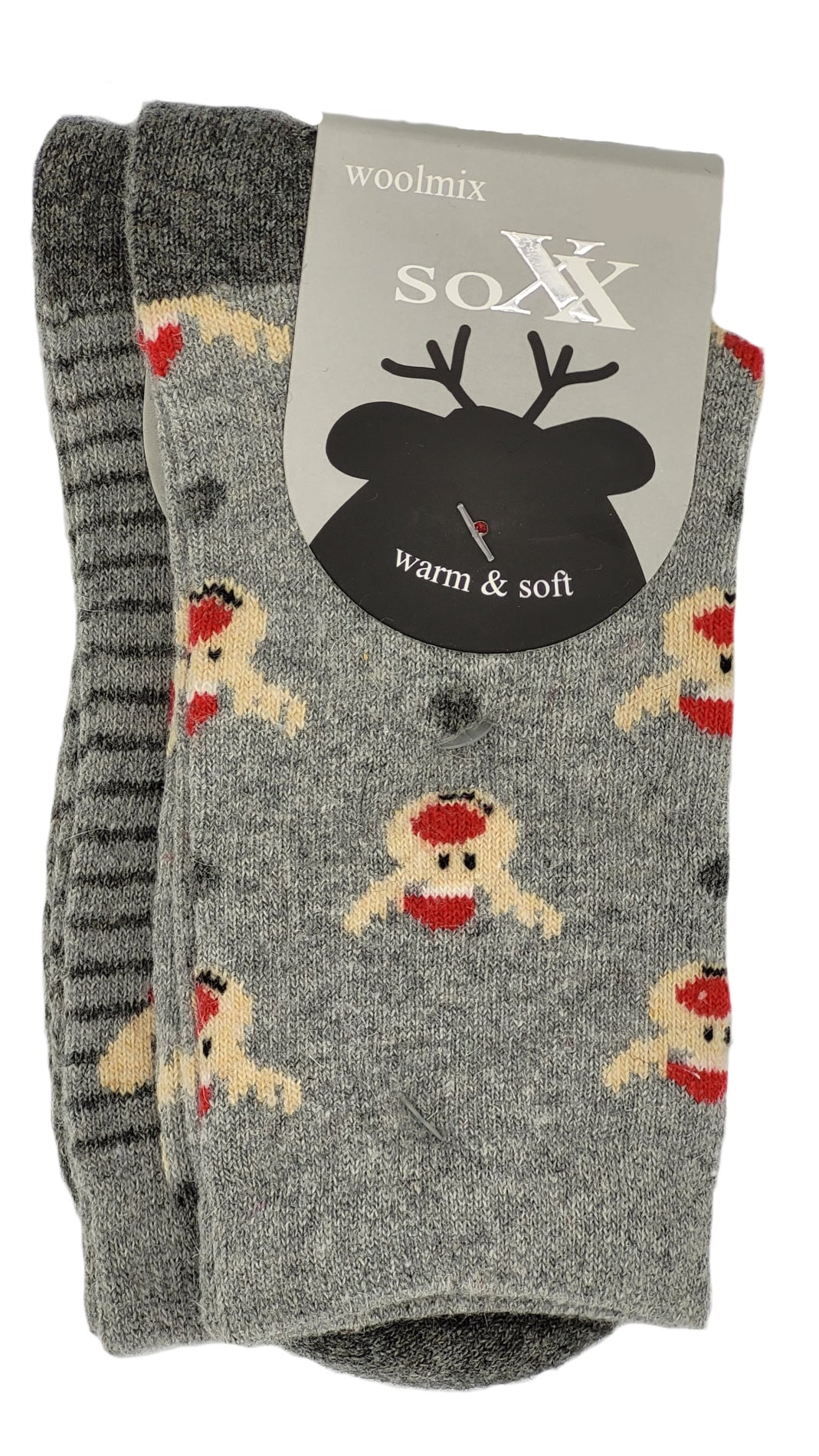 Chaussettes en laine pour femmes, élan, 2 paires (37726)