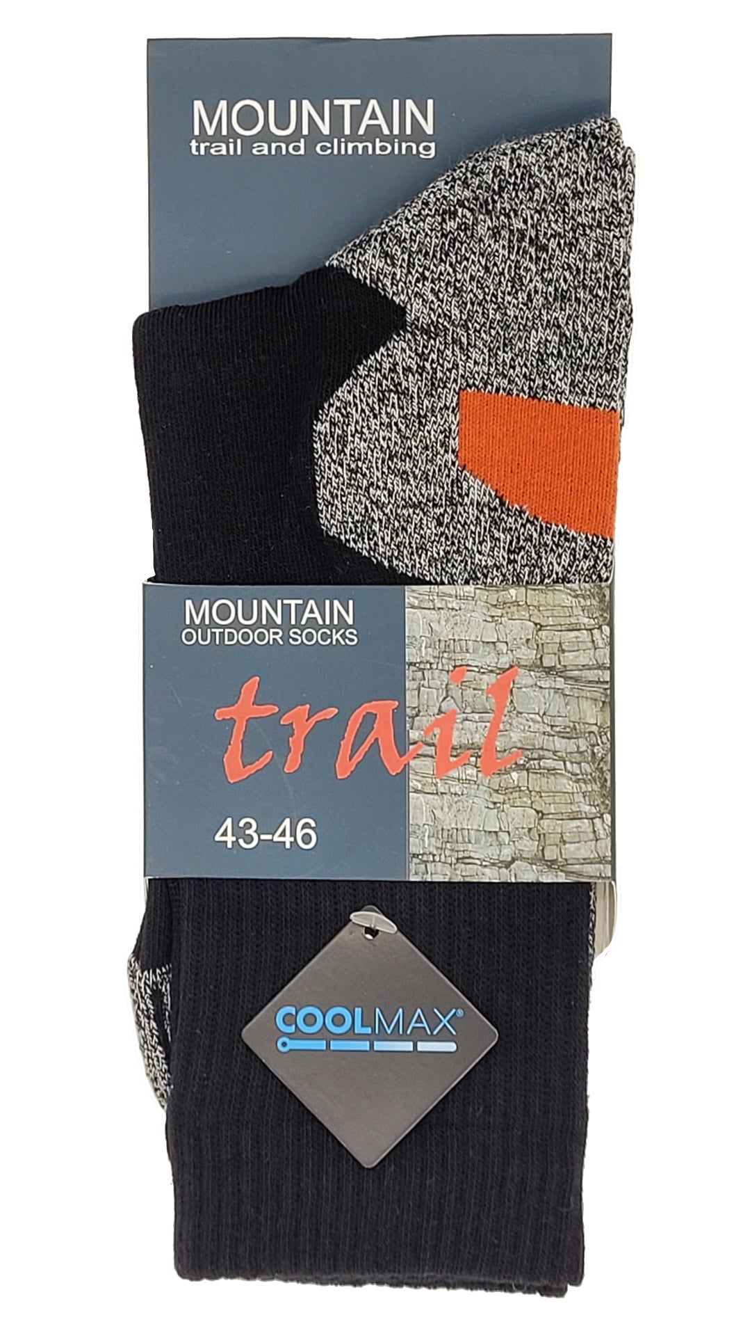 Chaussettes de sport d'extérieur Coolmax 1 paire jusqu'à la taille 50 (16101)