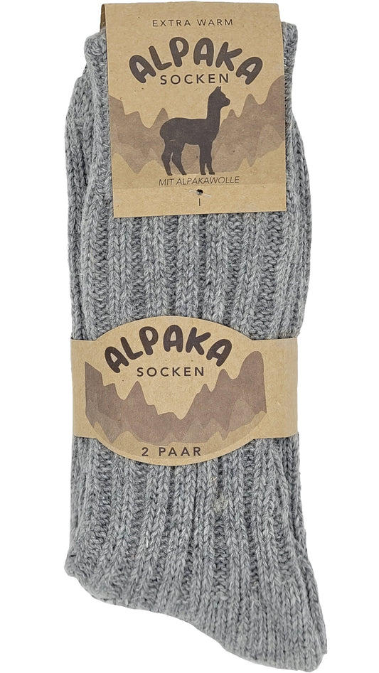 Chaussettes en alpaga surdimensionnées 10 % alpaga 2 paires Taille 47-50 (20900)