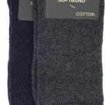 Chaussettes Thermo Soft avec ceinture souple, 2 paires (23402,38413)