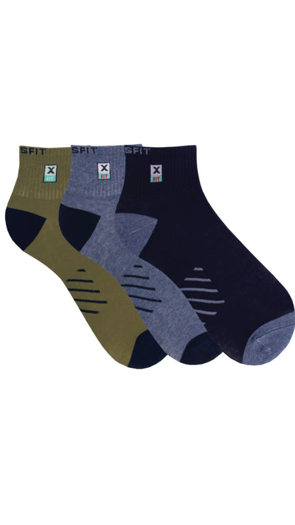 Chaussettes courtes pour hommes "X FIT" 3 paires (16291)