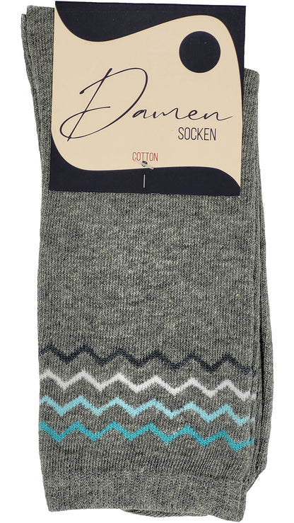 Damen Socken ,,Federn'' 3 Paar (34950)