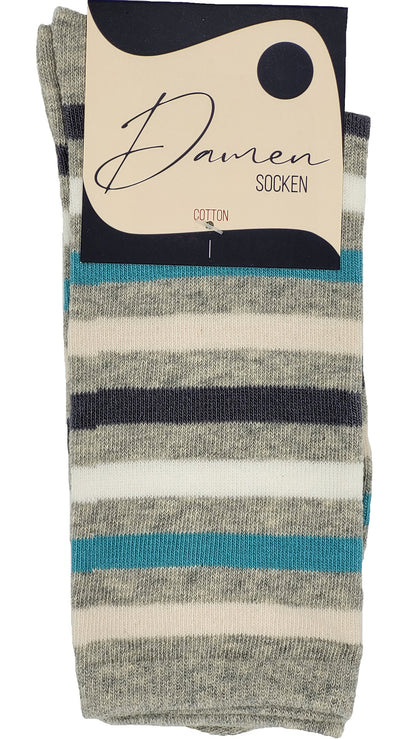 Damen Socken ,,Federn'' 3 Paar (34950)