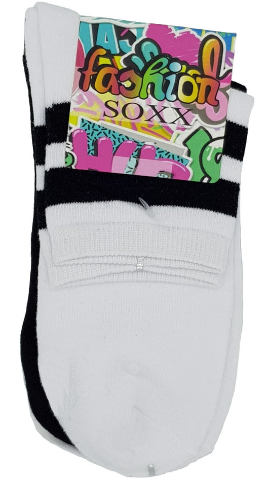 Lot de 3 paires de chaussettes courtes tendance pour femmes (34995)