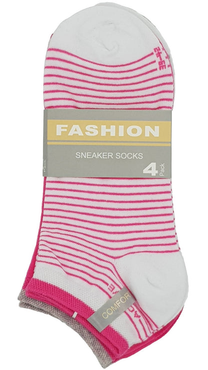 Dames Sneaker Stripes uni 4 paar (36798)