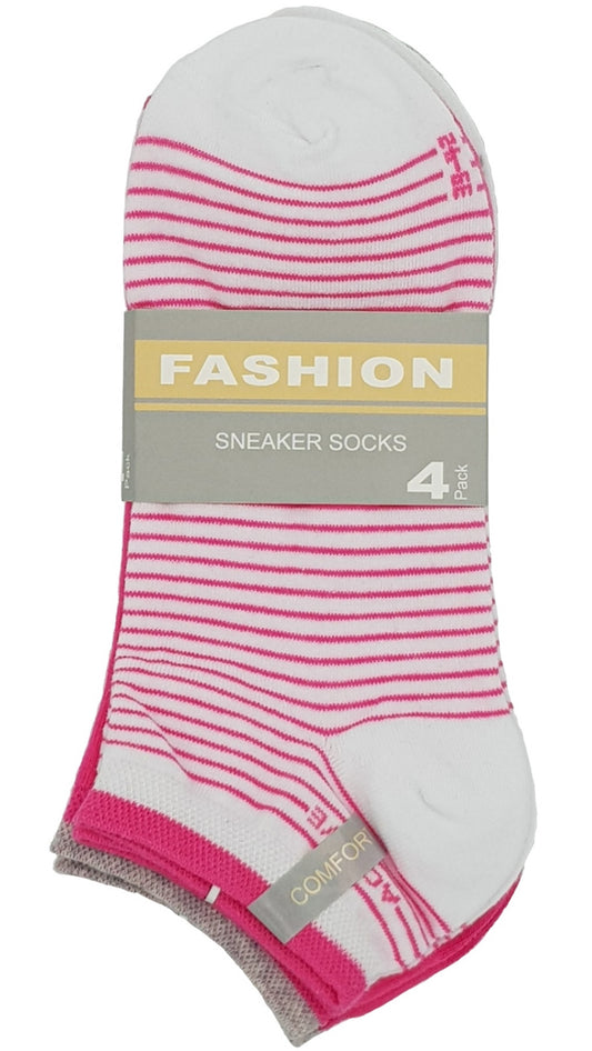 Baskets femme Stripes uni 4 paires (36798)