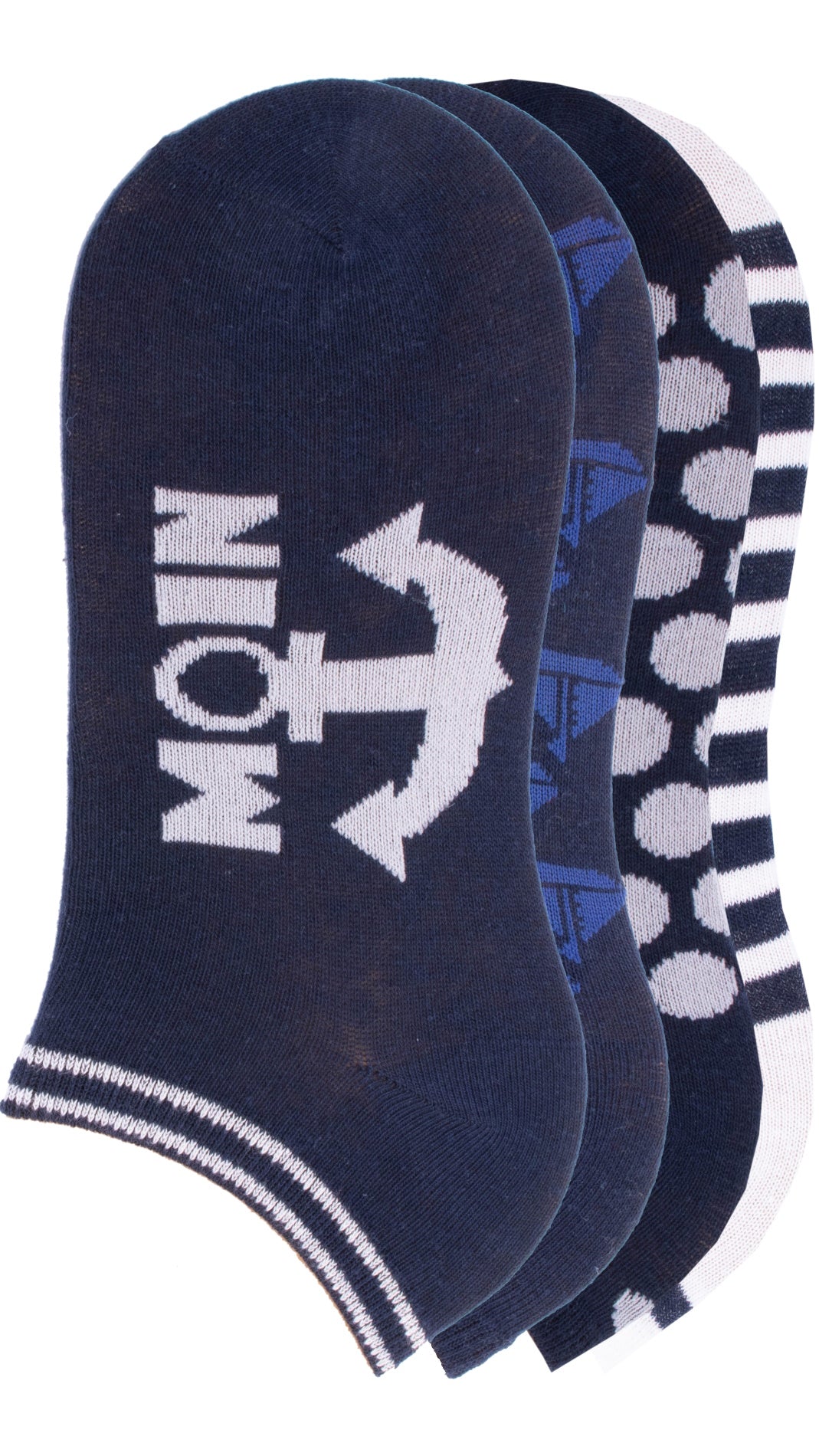 Chaussettes de sport pour femmes ancre maritime « Moin » 4 paires (36805)