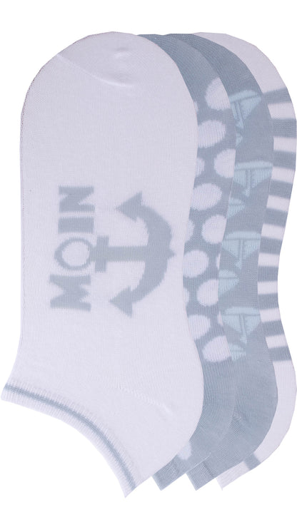 Chaussettes de sport pour femmes ancre maritime « Moin » 4 paires (36805)