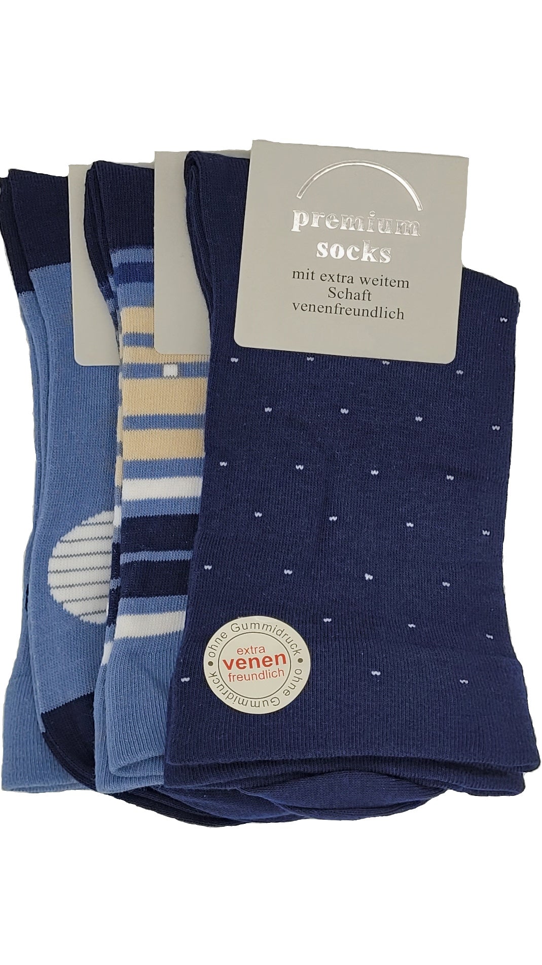 Chaussettes de santé pour femmes avec manchette extra large entonnoir 3 paires (39539)