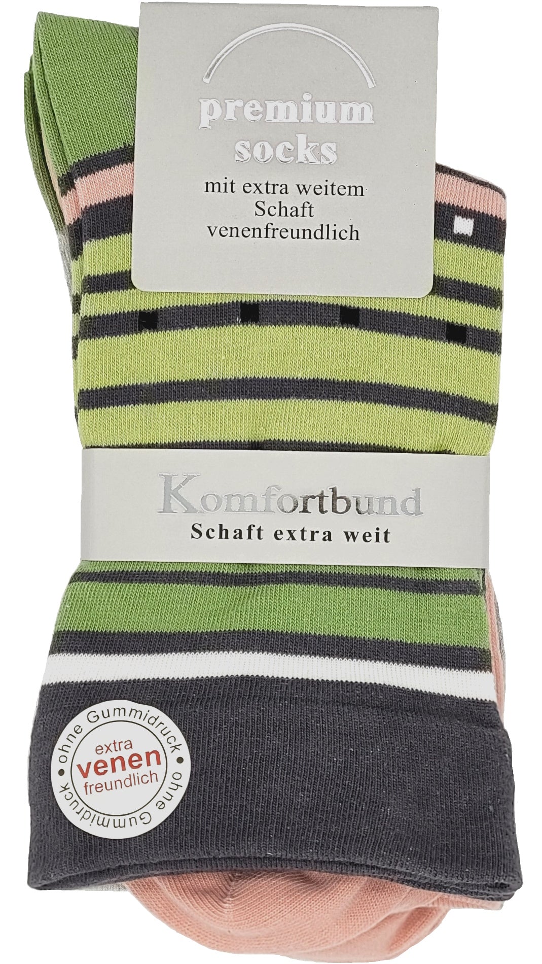 Chaussettes de santé pour femmes avec manchette extra large entonnoir 3 paires (39539)