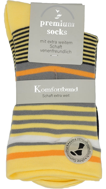 Chaussettes de santé pour femmes avec manchette extra large entonnoir 3 paires (39540)