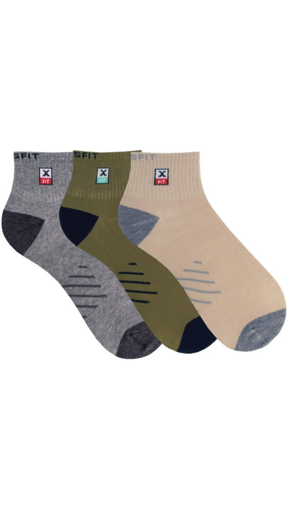 Chaussettes courtes pour hommes "X FIT" 3 paires (16291)