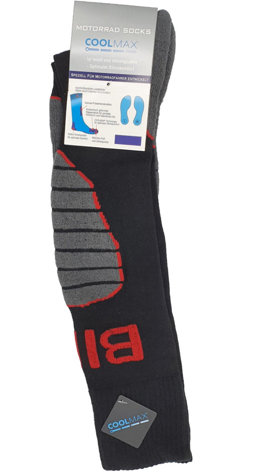 Chaussettes hautes Coolmax spécialement pour le vélo et le ski 1 paire jusqu'à la taille 50 (6643)