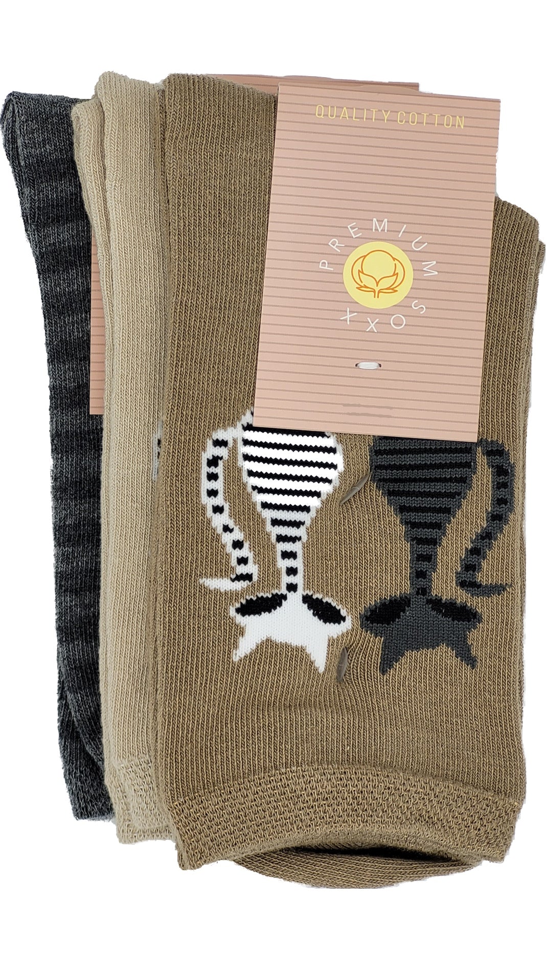 Damessokken Comfort Cuff Cats 3 paar (34944)