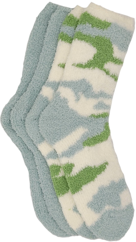 taille des chaussettes douillettes 35-42 Cosy Camouflage 2 paires 