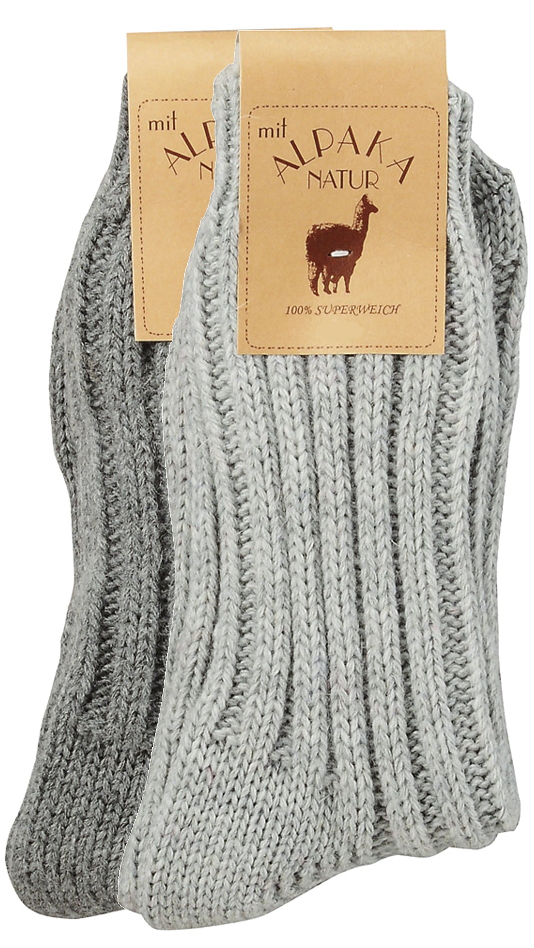 XXL Plus Maten 47-50 Alpaca Wollen Sokken 2 Paar (6520)