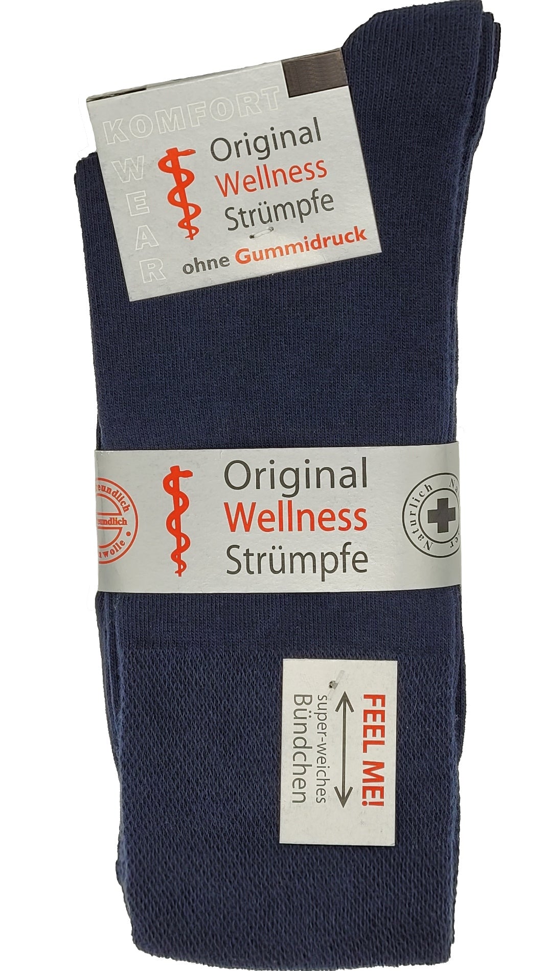 Chaussettes bien-être XXL 47-50 sans impression caoutchouc 3 paires (2162)