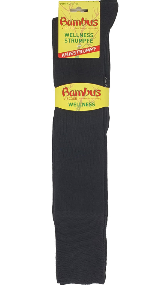 Chaussettes de Santé Genou en Bambou 3 Paires Noir (6468)