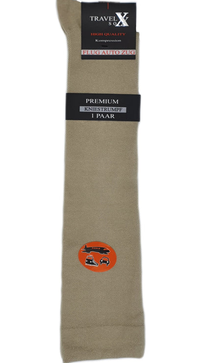 Chaussettes de voyage jusqu'aux genoux 1 paire - jusqu'à la taille 50 (41900)