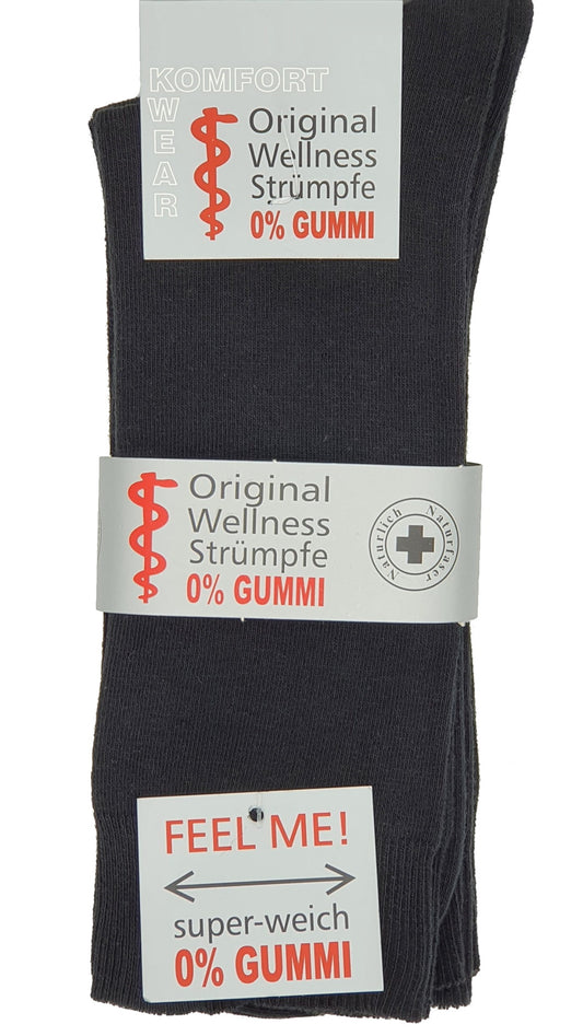 Chaussettes de santé XXL sans caoutchouc 3 paires jusqu'à la taille 58 (6162)