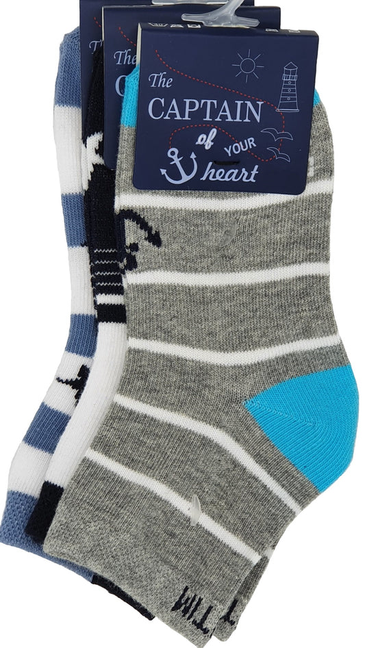 Taille des chaussettes courtes pour enfants 23-38 Maritim 3 paires (55166)