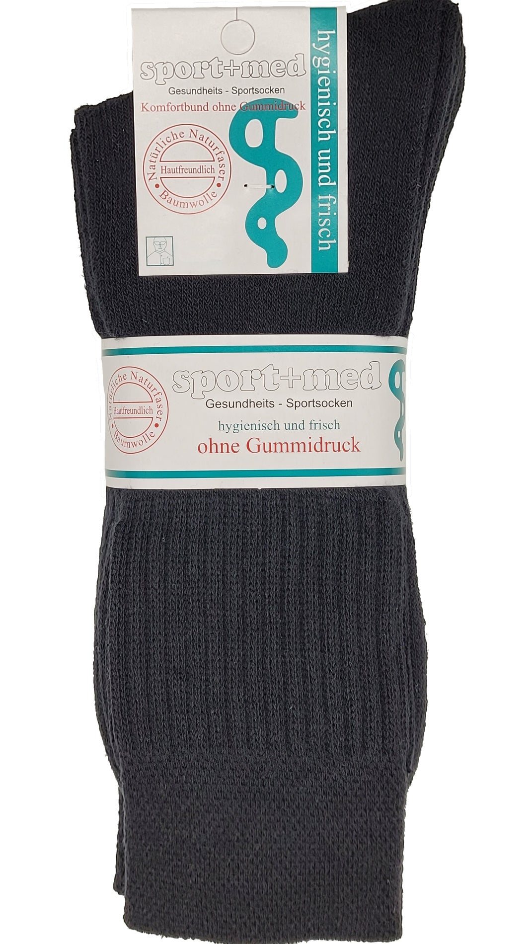 XXL Übergröße 47-50 Wellness-Sportsocken 5 Paar schwarz (6920)